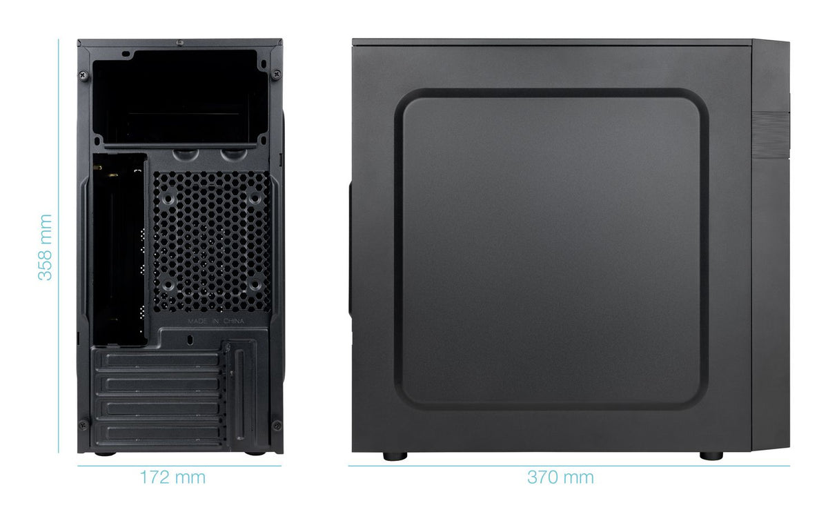 Caja Tooq IsoBox Ultra 500W USB-C mATX (TQC-4701-SP)