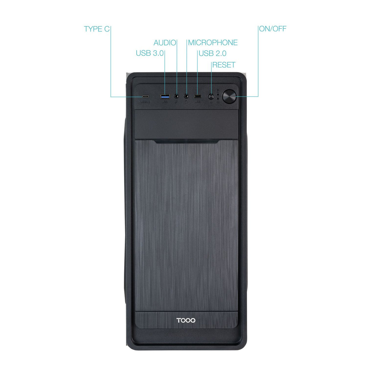 Caja TooQ Prisma Ultra 500W ATX Negra (TQC-5701-SP)