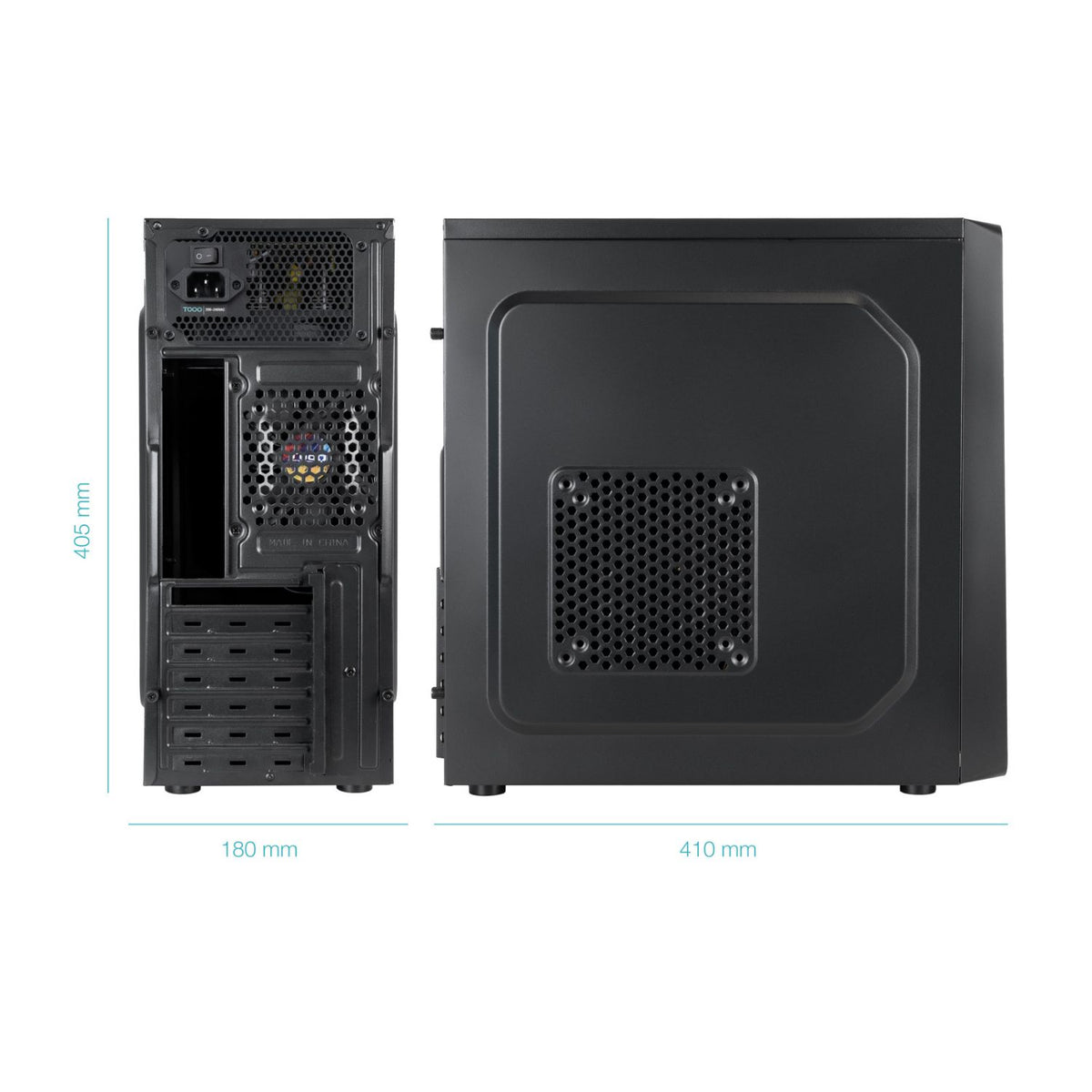 Caja TooQ Prisma Ultra 500W ATX Negra (TQC-5701-SP)