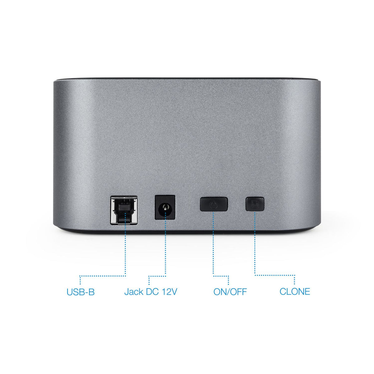 Dock Station TooQ 2.5"/3.5" USB3.0/3.1 Gris (TQDS-805G)