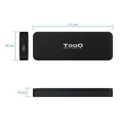 Caja TooQ SSD M.2 SATA USB 3.0 Negra (TQE-2281G)