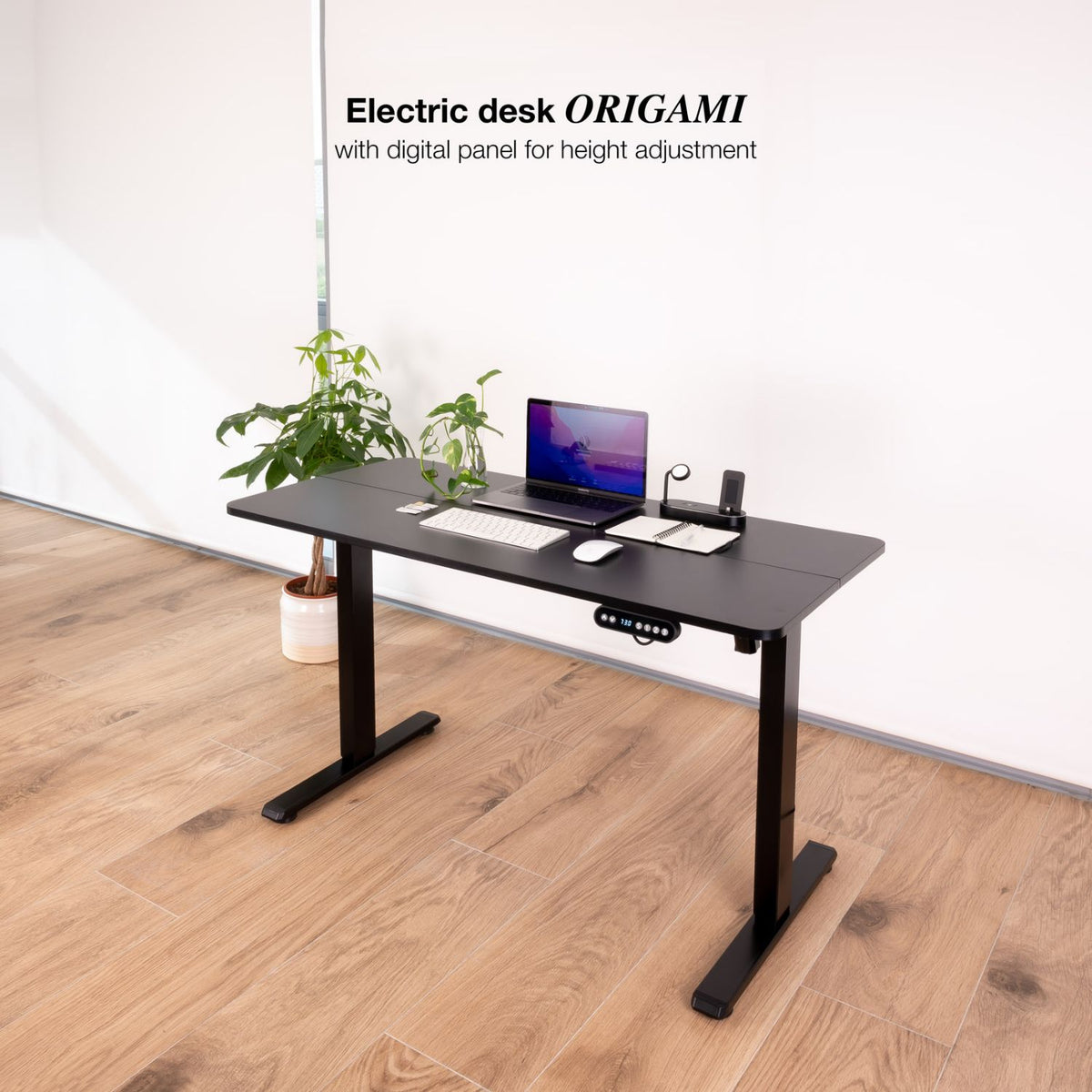 Mesa Electrica TOOQ 120x73x60cm Negra (TQESSD22-BK)