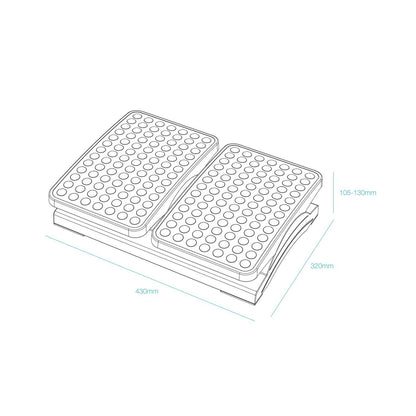 Reposapies TooQ Ajustable/Inclinable Negro (TQFR0604-B)