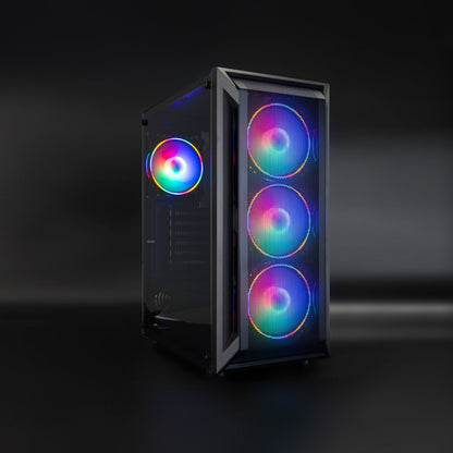 Caja Gaming TooQ Ragnarok RGB ATX Negra (TQGCC101-B)