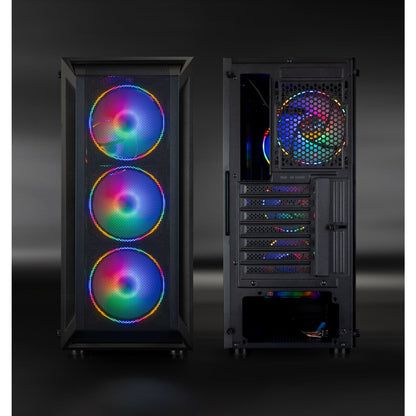 Caja Gaming TooQ Ragnarok RGB ATX Negra (TQGCC101-B)