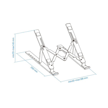 Soporte Elevador TooQ 11-15" 5Kg Plata (TQLRS0033-AL)