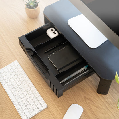 Soporte Elevador TooQ Monitor con Cajón Negro(TQMMPD02)