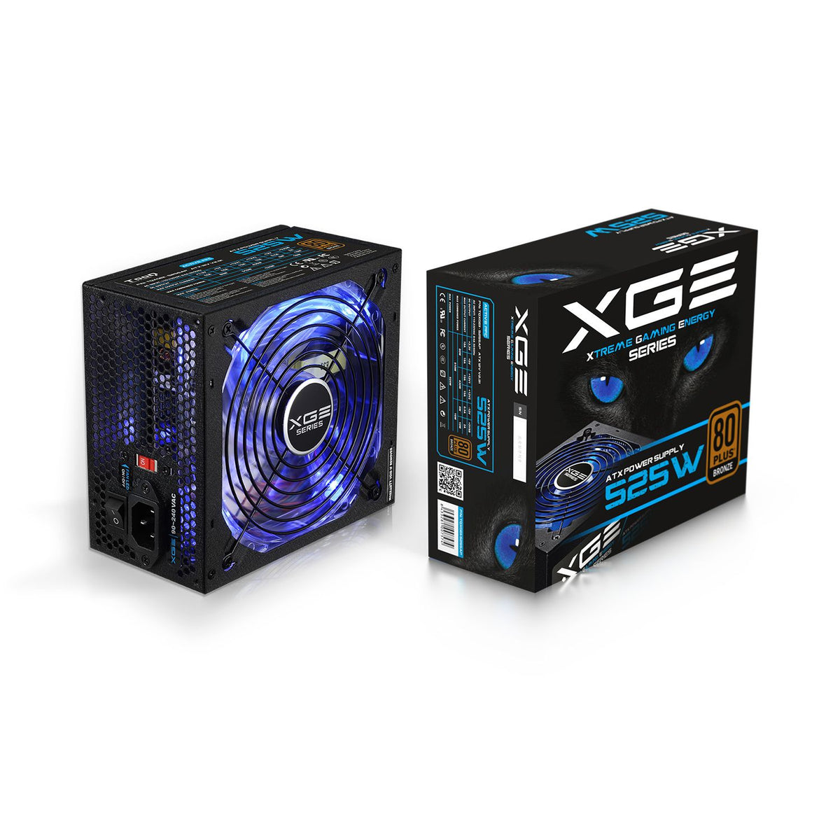 Fuente Gaming TooQ ATX 525W 80+ Bronze (TQXGEII-525SAP)