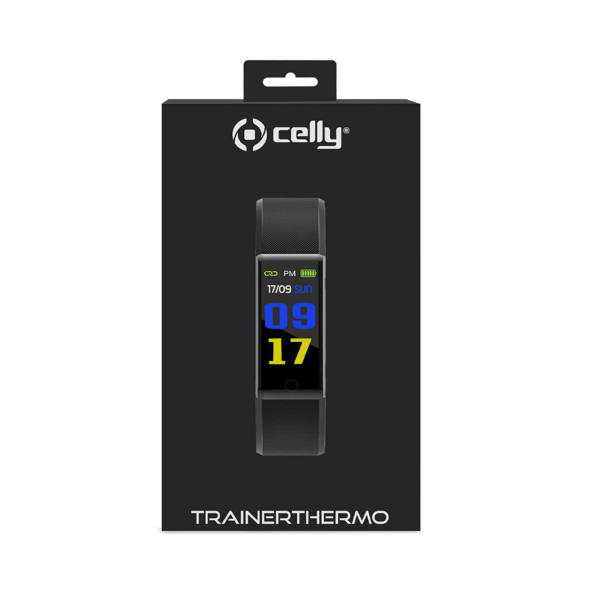 SmartBand CELLY 0.96" Bluetooth Negro (TRAINERTHERMOBK)
