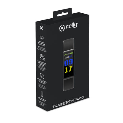 SmartBand CELLY 0.96" Bluetooth Negro (TRAINERTHERMOBK)
