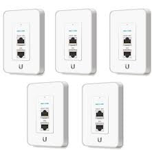 Punto acceso interior en caja electrica uap-iw 2.4ghz 3 puertos 10/100mbps POE pack 5 unidades
