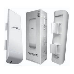 Punto acceso exterior nsm5 5ghz 16dbi mimo 500mw 2 puertos 10/100mbps POE 24v