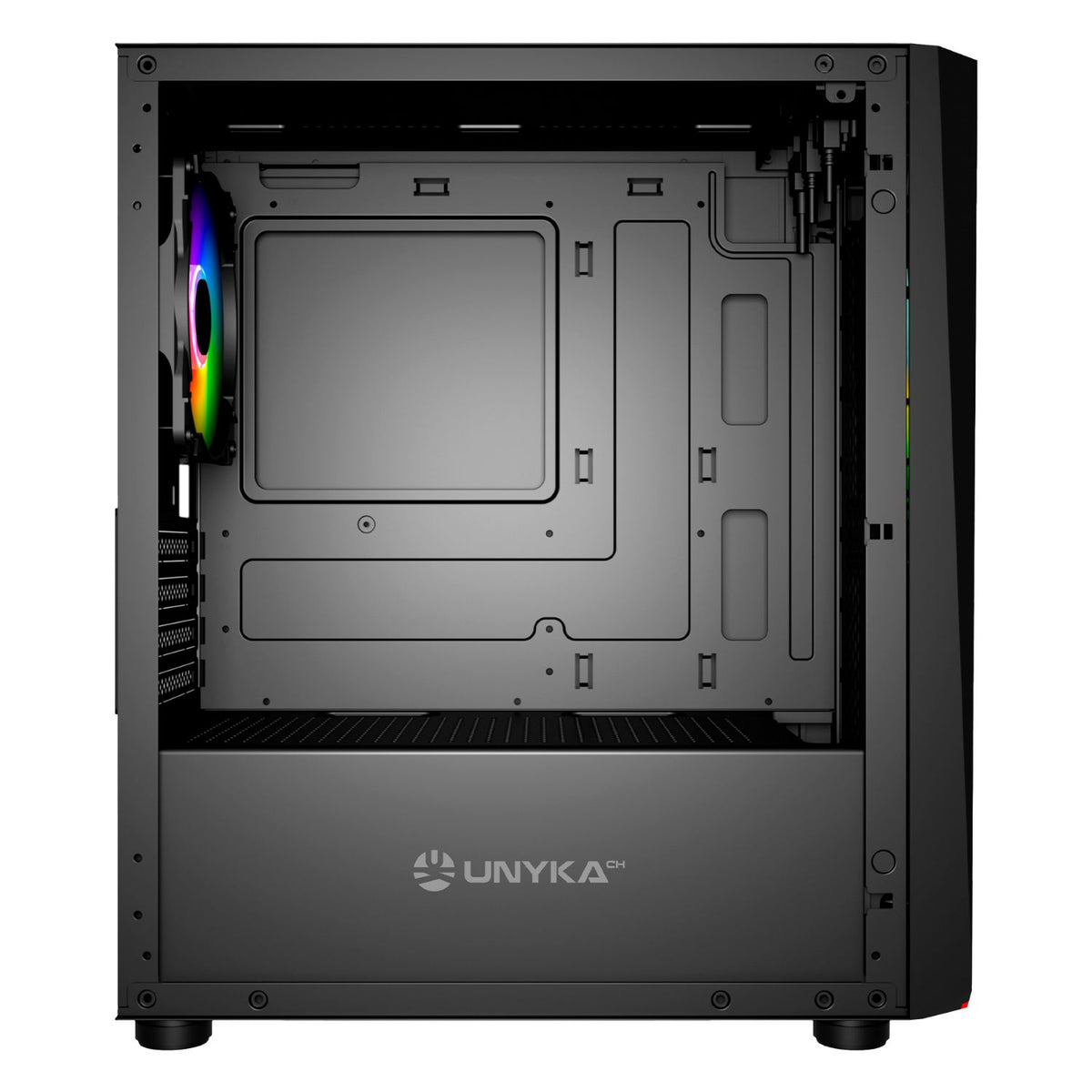 Caja UNYKA Mini Glayze ARGB mATX Negra (UK113021)
