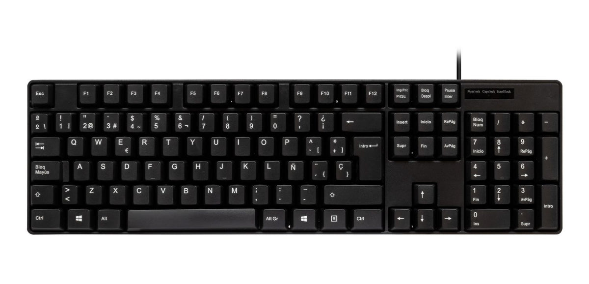 Teclado+Ratón UNYKA OEM USB 1200dpi Negro (UK50545)