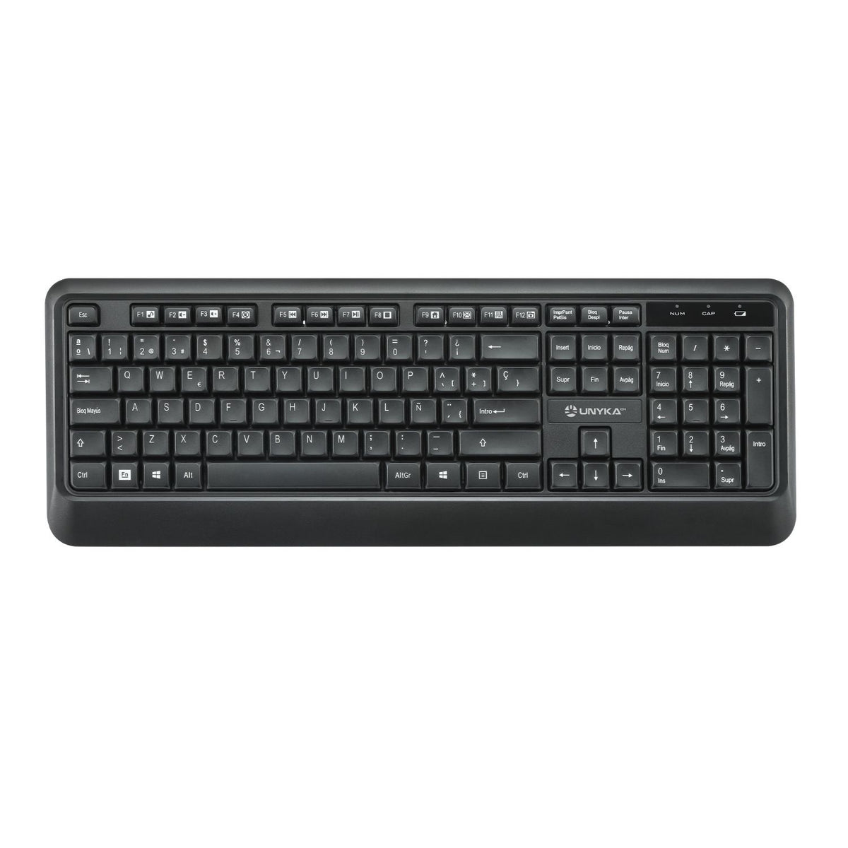 Teclado+Ratón Unyka Combo UK39 Wireless Negro (UK50547)