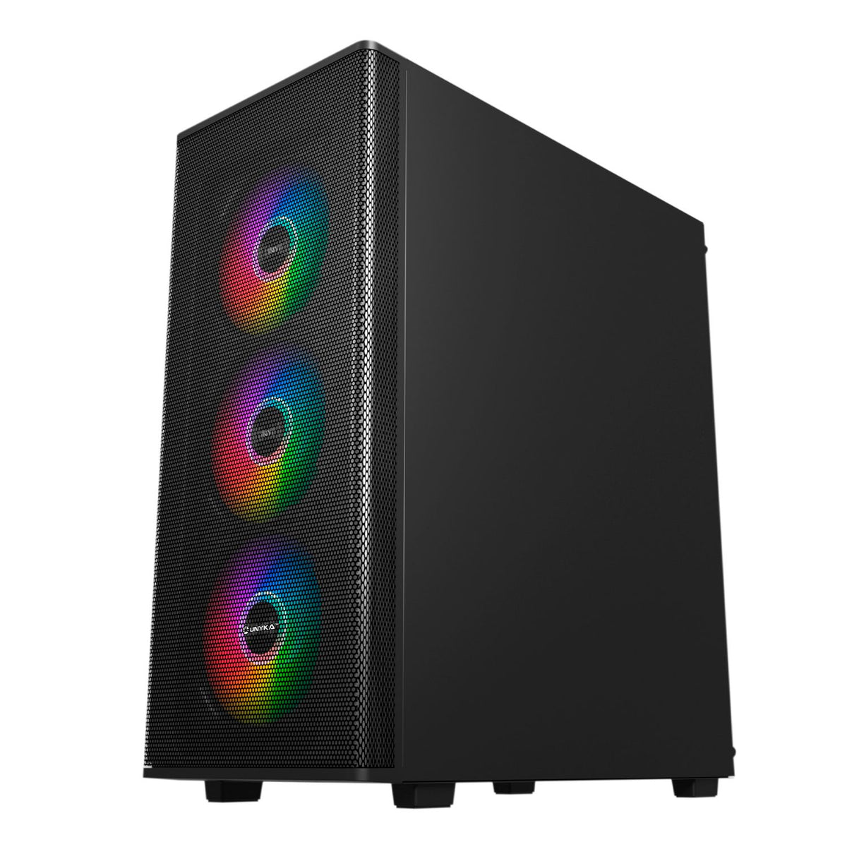 Caja UNYKA Mir 100 ARGB USB-A ATX Negra (UK511303)