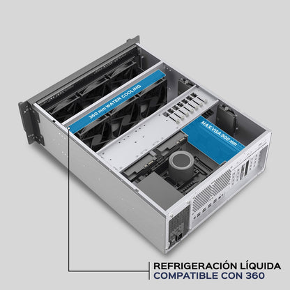 Caja Rack UNYKA UK4340 4U600 19" 4U ATX mATX (UK51923)
