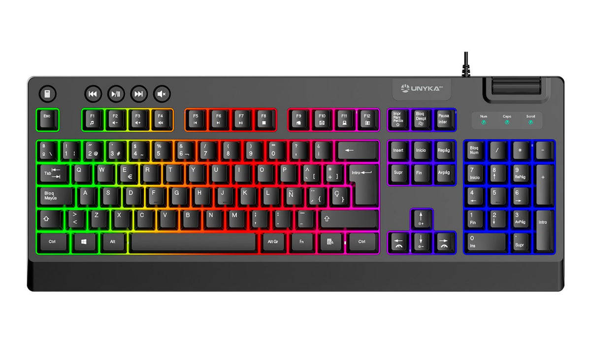 Pack Gaming UNYKA NOVA 4en1 RGB Negro (UK594008)