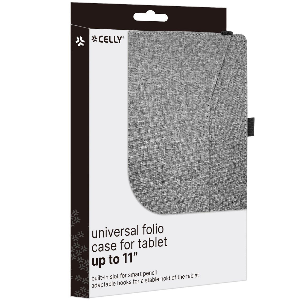 Funda CELLY Folio Tablet 9"-11" Gris (UNIFOLIOTAB11GR)