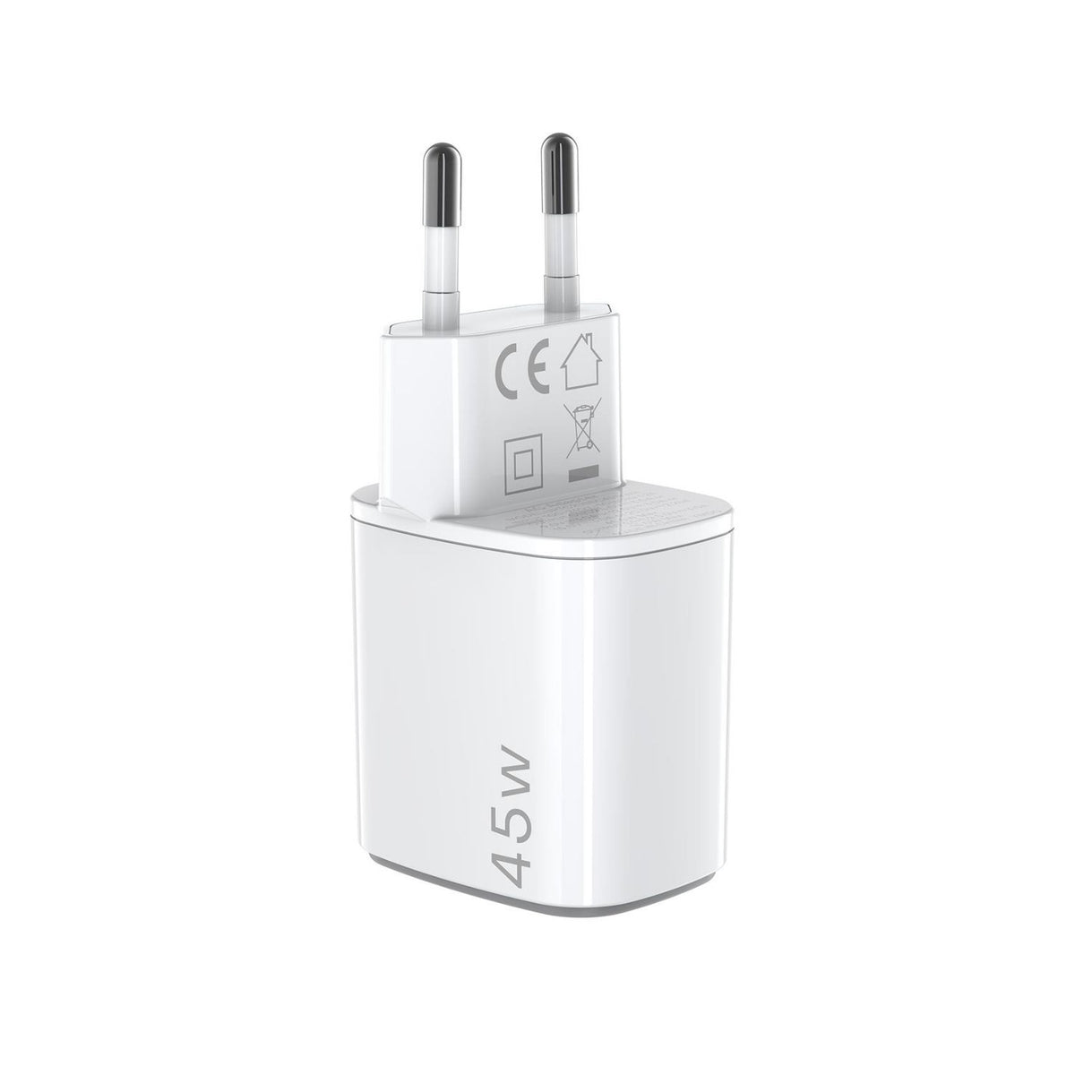 Cargador Pared CELLY 2USB-C 45W Blanco (UPTC2USBC45WWH)