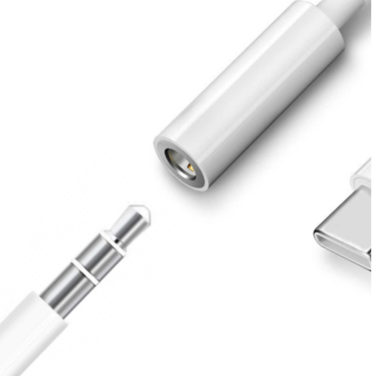 Adaptador CELLY USB-C a 3.5mm Blanco (USBCJACKADAPT)