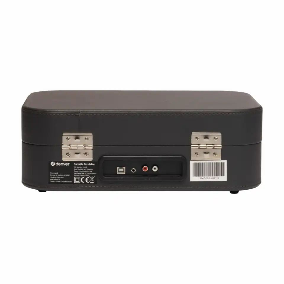Tocadiscos DENVER Tipo Maleta USB/3.5mm/AUX(VPL-130DGR)