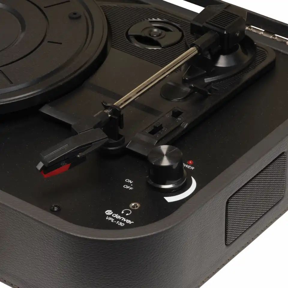 Tocadiscos DENVER Tipo Maleta USB/3.5mm/AUX(VPL-130DGR)