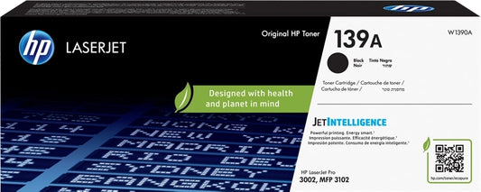 HP W1390A Black Original Toner Cartridge - 139A