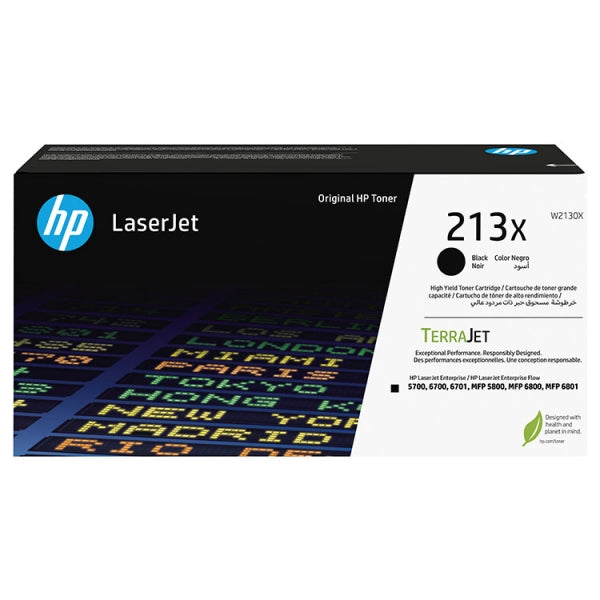HP W2130X Black Original Toner Cartridge - 213X