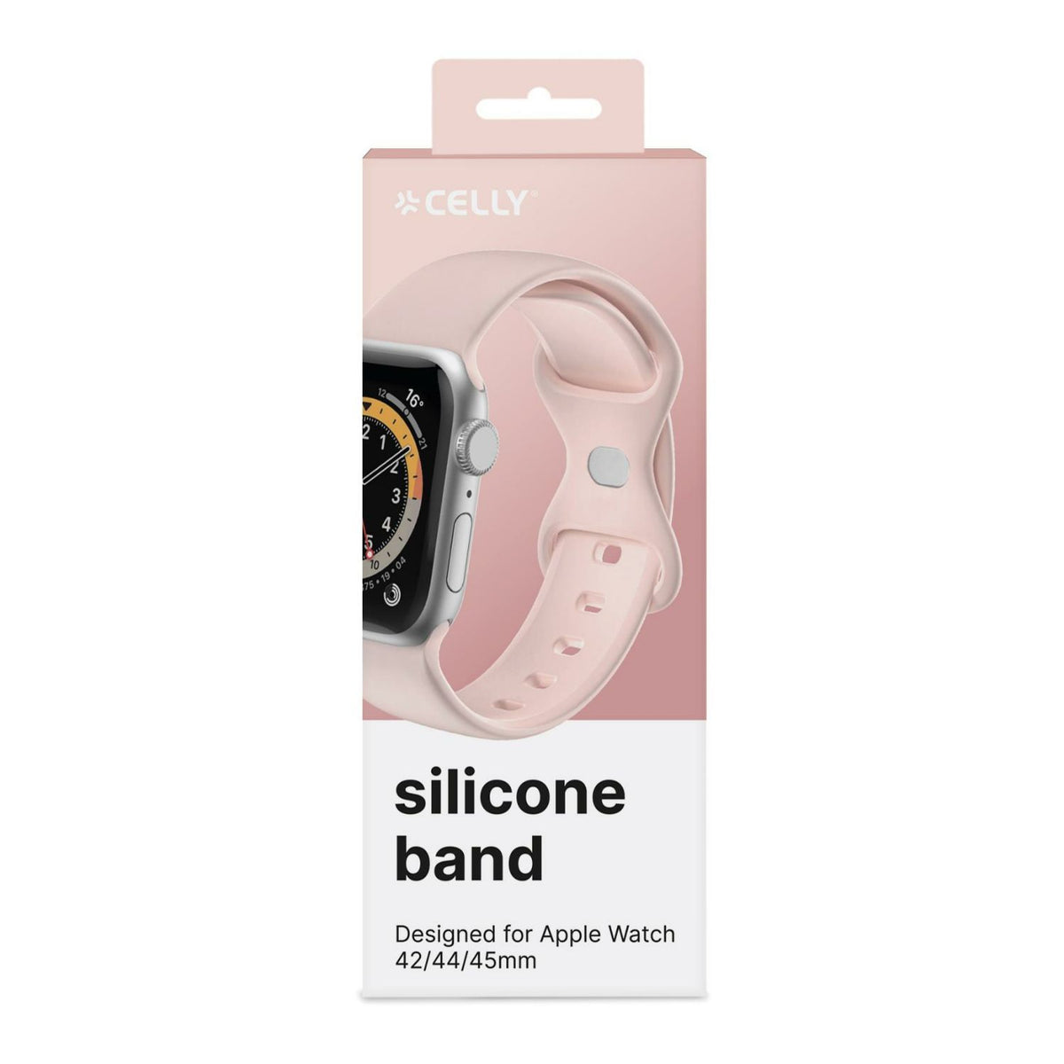 Correa CELLY Apple Watch 42/44/45mm Rosa (WBANDSIL44BP)