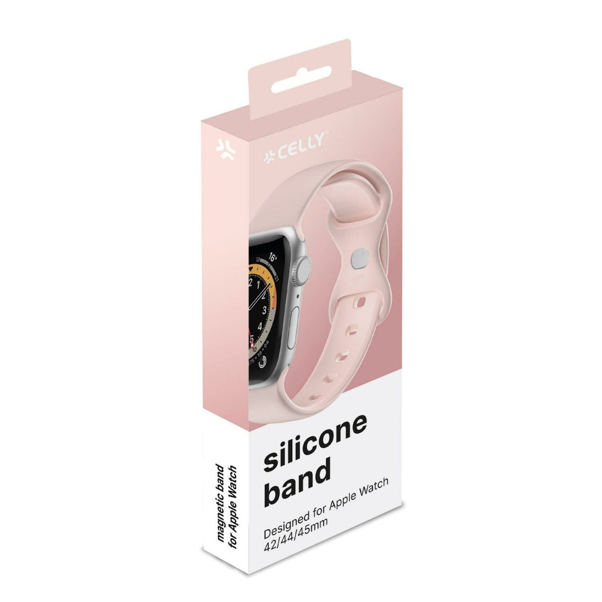 Correa CELLY Apple Watch 42/44/45mm Rosa (WBANDSIL44BP)