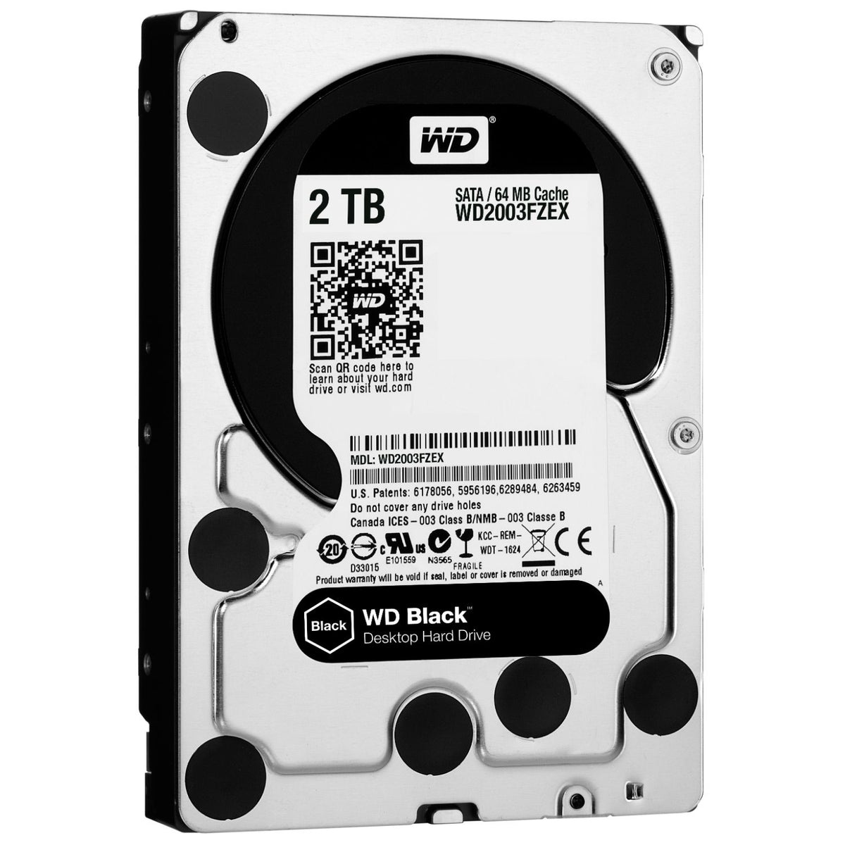 Disco WD Black 3.5" 2Tb SATA3 64Mb 7200rpm (WD2003FZEX)