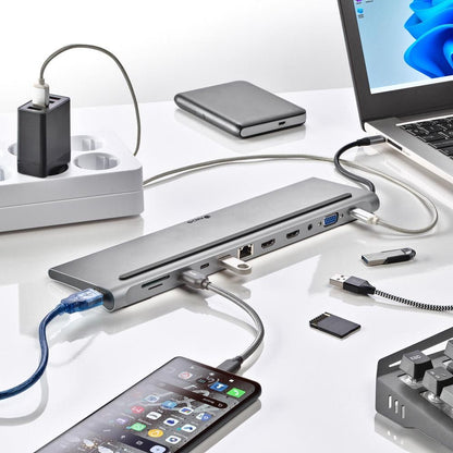 Dock Station NGS USB-C 12en1 Plata (WONDERDOCK12)