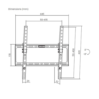 Soporte AISENS Eco 32"-75" Máx. 45Kg Negro (WT75T-391)