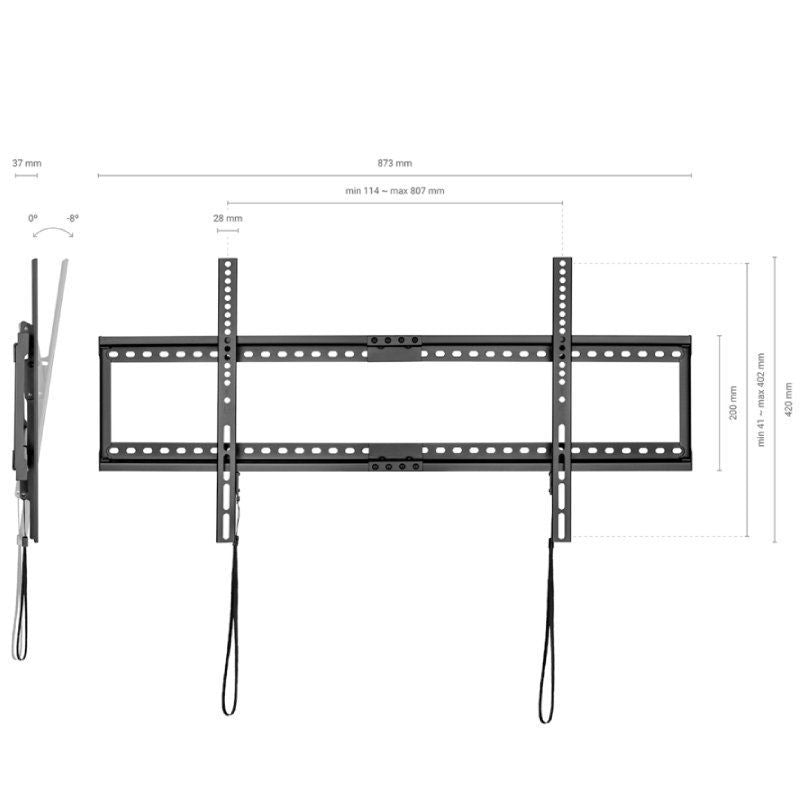 Soporte Pared AISENS 37"-90" Inclina 75Kg (WT90T-121)