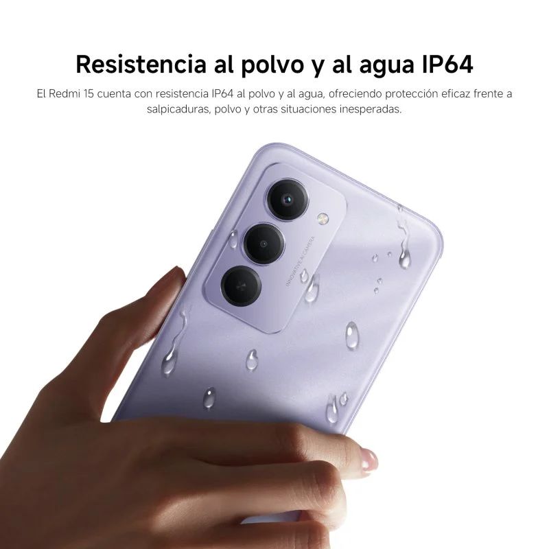 Smartphone XIAOMI Redmi 15 6.9" 8Gb 256Gb 4G Púrpura (XIA-SP REDMI 15 8-256 PUR)