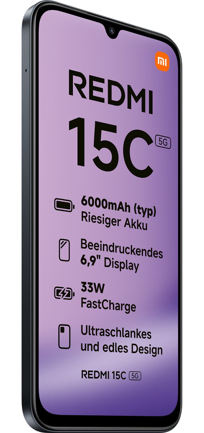 Smartphone XIAOMI Redmi 15C 6.9" 4Gb 128Gb 5G Negro