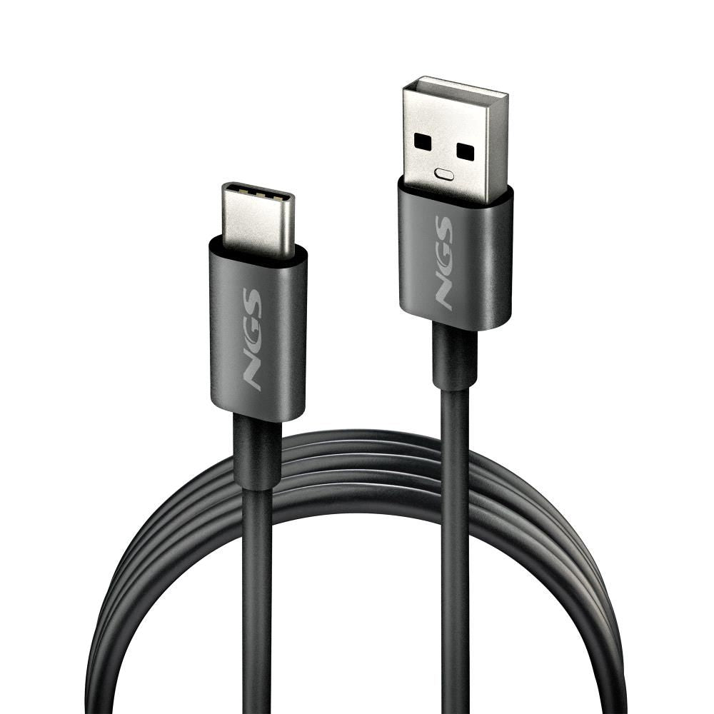 Cable NGS USB-C/M a USB-C/M 1m Negro (ZYRO-ACBLACK)