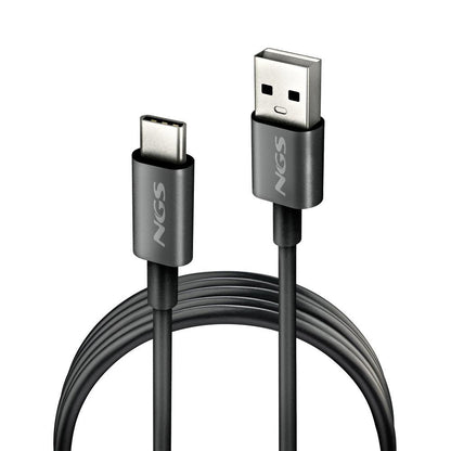 Cable NGS USB-C/M a USB-C/M 1m Negro (ZYRO-ACBLACK)