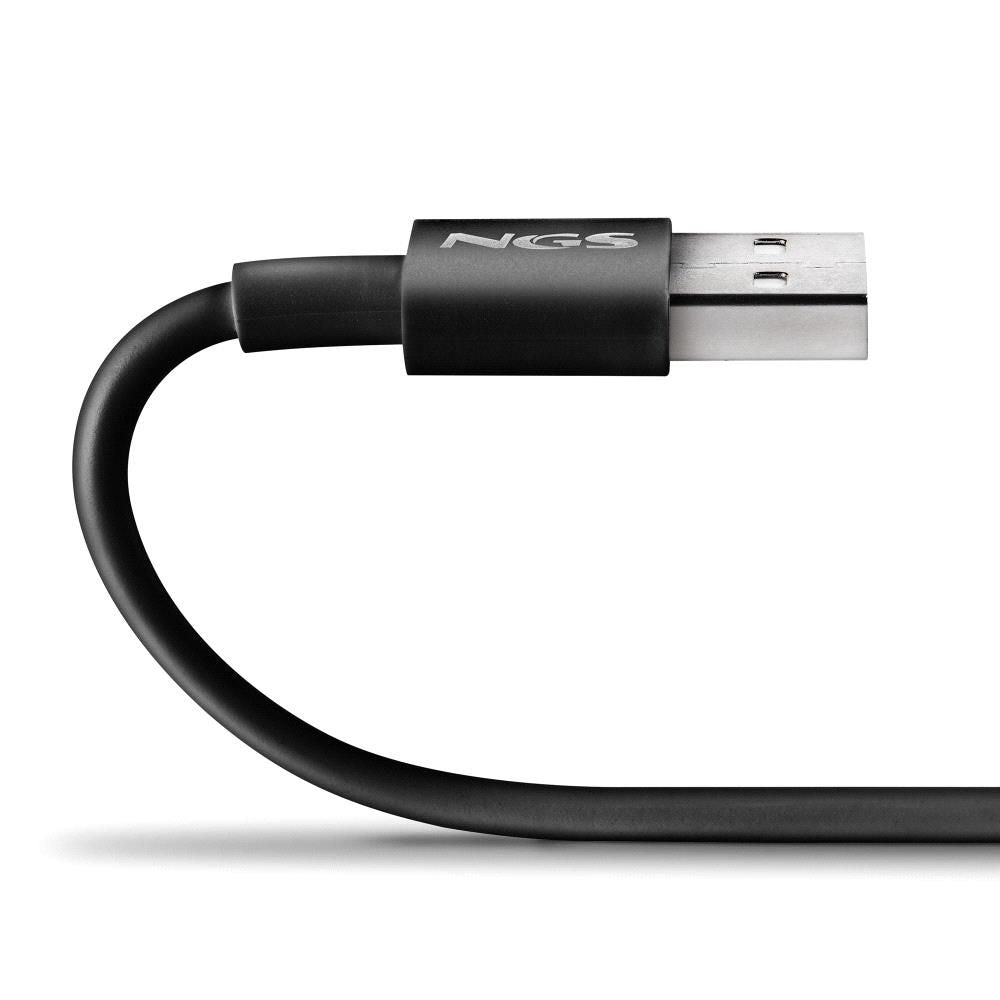 Cable NGS USB-C/M a USB-C/M 1m Negro (ZYRO-ACBLACK)