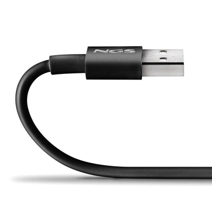 Cable NGS USB-C/M a USB-C/M 1m Negro (ZYRO-ACBLACK)