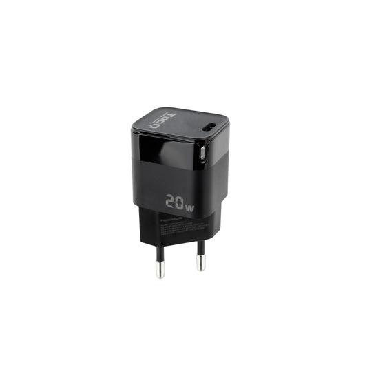 TooQ 20W 1xUSB-C Black Wall Charger (TQWC-PD20)