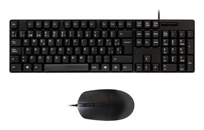 Teclado+Ratón UNYKA OEM USB 1200dpi Negro (UK50545)