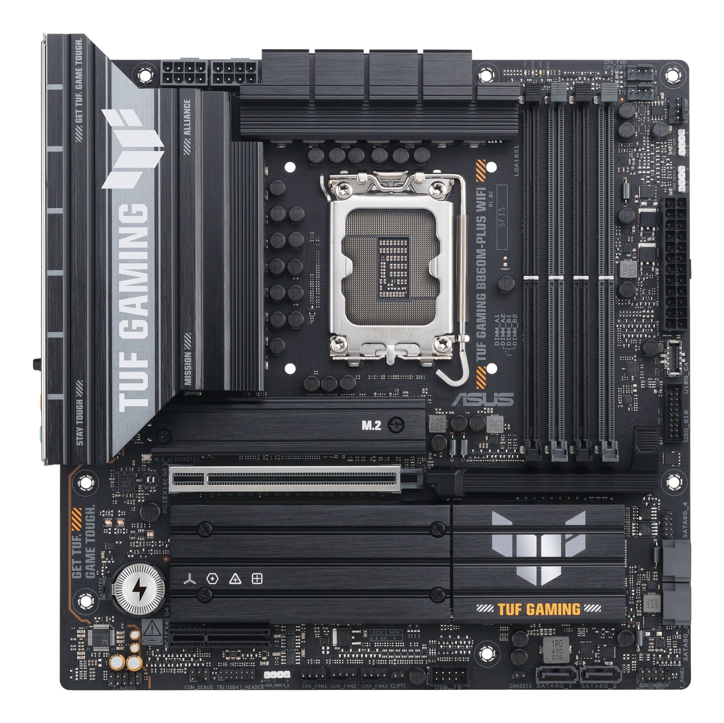 ASUS TUF GAMING B860M-PLUS WIFI: (1851) 4DDR5 HDMI mATX