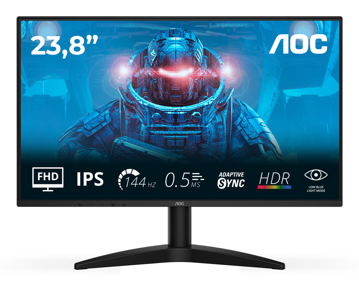 MONITOR AOC 24" IPS 144HZ 4MS DP HDMI 3YR BLACK