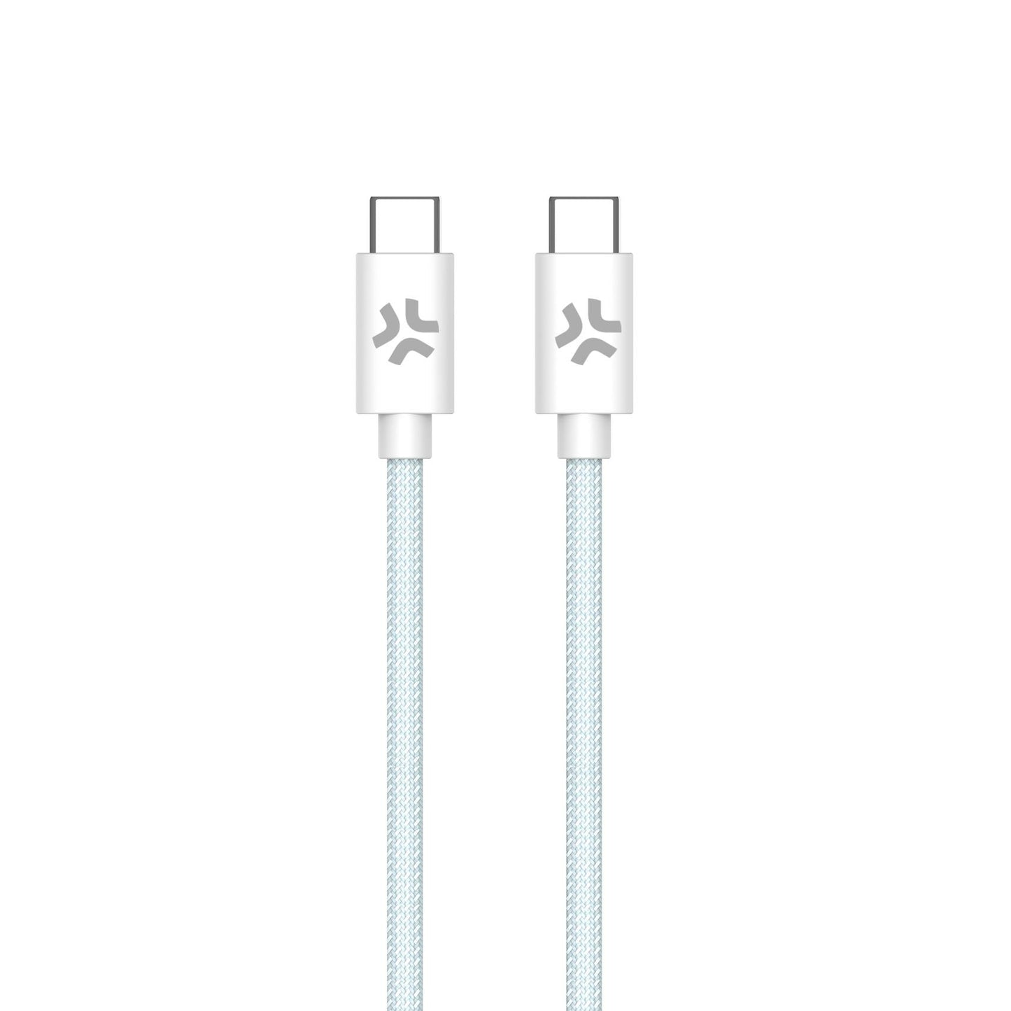 CELLY USB-C to USB-C Cable Blue/White (USBCUSBCCOTTLB)