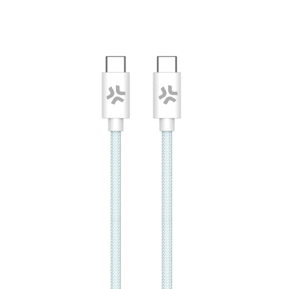 CELLY USB-C to USB-C Cable Blue/White (USBCUSBCCOTTLB)
