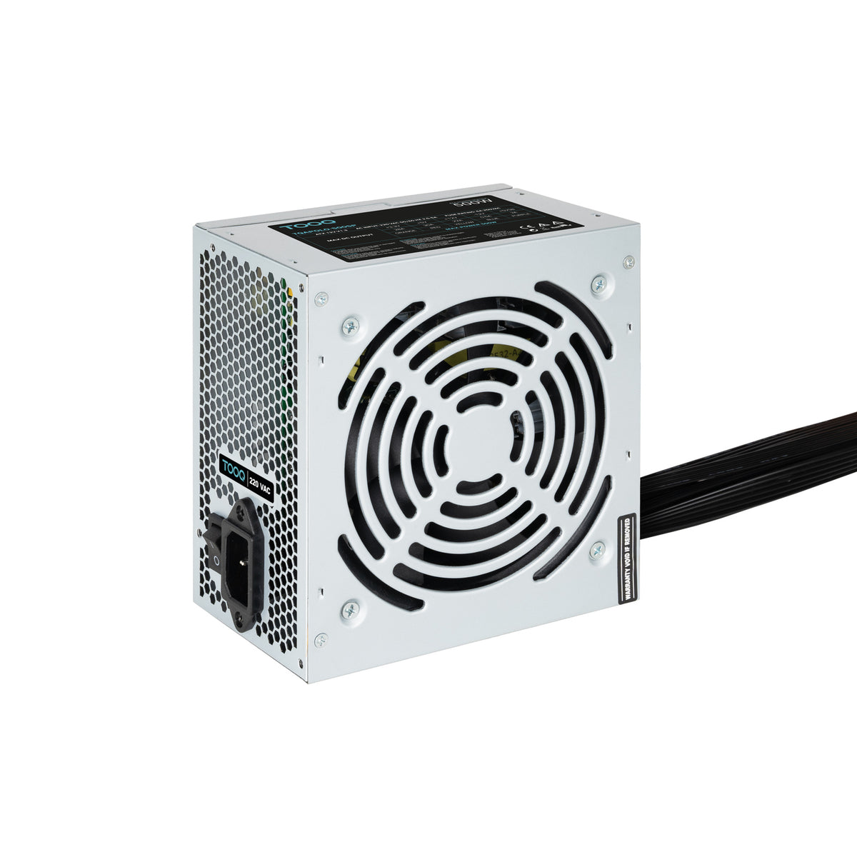 Fuente TooQ 500W ATX 120mm Plata (TQAPOLO-500SP)