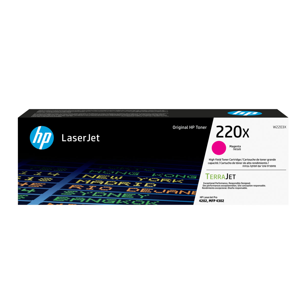 HP W2203X Magenta Cartucho de Toner Original - 220X. 5.500 Paginas