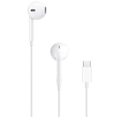 Auriculares intrauditivo earpods con microfono y mando de control integrado en el cable USB-C blanco